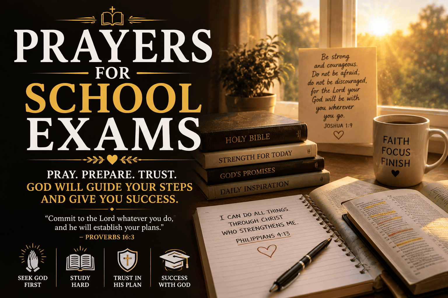 prayers for school exams