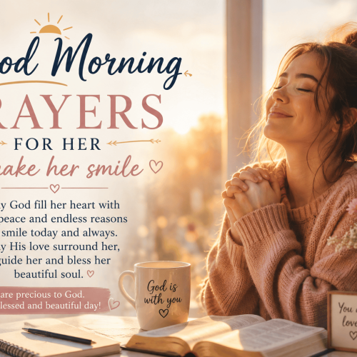 good morning prayers for her to make her smile