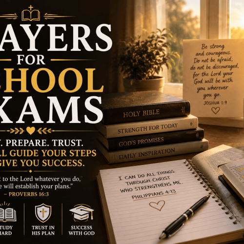 prayers for school exams