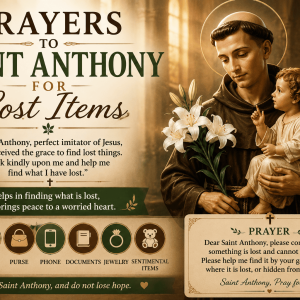 prayers to saint anthony for lost items