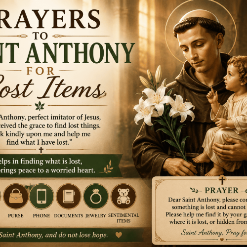 prayers to saint anthony for lost items